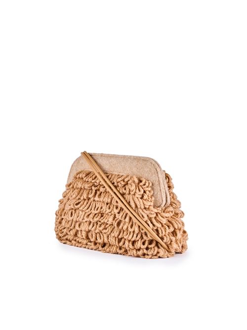 Clutch Cecile Fringe Cammello viamailbag | CECILIE FRINGEC02